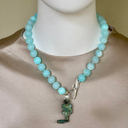 ELLEN HOFFMAN DESIGNS STERLING SILVER, ANCIENT ROMAN BRONZE STRONGBOX KEY, 1ST CENTURY AD, PENDANT