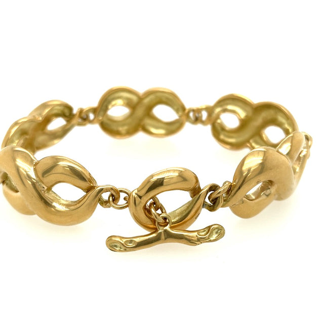 18k Gold Extra-Large Continuous Infinity Link Bracelet – Ellen Hoffman ...